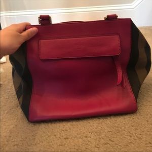 Pink and Pequin Fendi Handbag